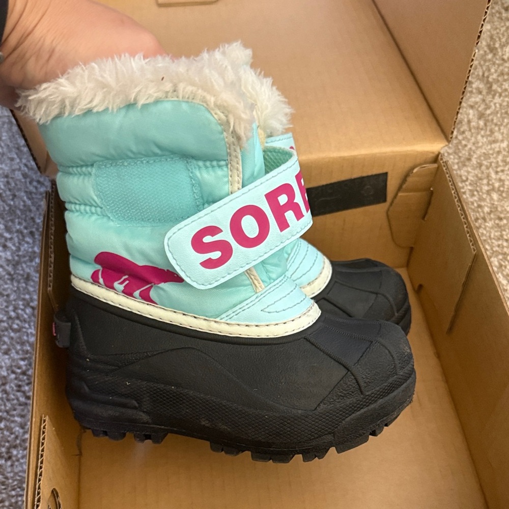 Sorel Kids' Boots - Light Blue and Black